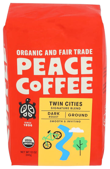 PEACE COFFEE Organic Twin Cities Blend Coffee, 12 OZ