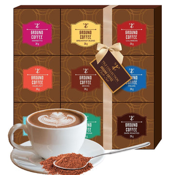 Coffee Gifts - Gourmet Coffee Gift Set |9 Ground Coffee Assortment Gift Set |Coffee Sampler Gift Set, Tasting Kit |Gifts For Coffee Lovers |Ground Coffee Gift Basket |Gifts For Men And Women