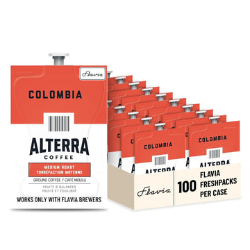 FLAVIA ALTERRA Coffee, Colombia, 20-Count Fresh Packs (Pack of 5)