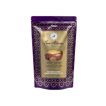 San Alberto Ground Coffee - Single Origin & Specialty Colombian Arabica Coffee, Medium Roast with Caramel & Dark Chocolate Notes - 12 oz
