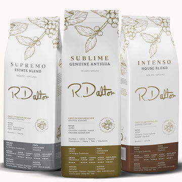 R. Dalton Coffee - Ground Coffee - Medium roast - Discover your perfect blend - 3 Premium ground Export Quality coffee