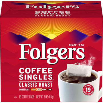 Folgers Coffee Singles Classic Roast-19 Coffee Bags