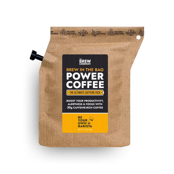 Extra Strong Highly Caffeinated Ground Coffee - 1 Coffeebrewer with Natural Strong Coffee | Brew & Enjoy Anytime, Anywhere | Power Coffee for Camping, Athletes & Gamers
