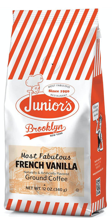 Junior's Most Fabulous Ground Coffee, 12 oz (French Vanilla, 1 bag)