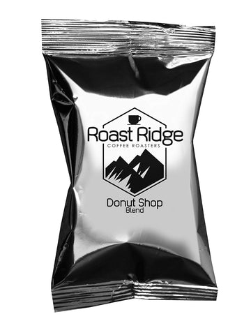 Roast Ridge Coffee 2.0 oz. Portion Pack Pre-Measured for Single Pot of Coffee, Donut Shop Blend, 40 Pouches