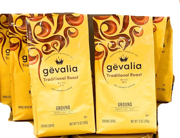 PACK OF 6 - Gevalia Kaffe Traditional Mild Roast Ground Coffee, 12 OZ (340g)