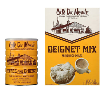 Cafe Du Monde Coffee And Beignet Mix Set – One Can Of Cafe Du Monde Coffee And Chicory And One Box of Beignet Mix