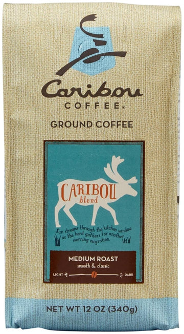 Caribou Coffee Ground Coffee Caribou Blend, 12 Ounce