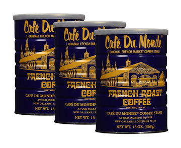 Cafe Du Monde French Roast Dark Coffee, 13 Ounce-SET OF 3