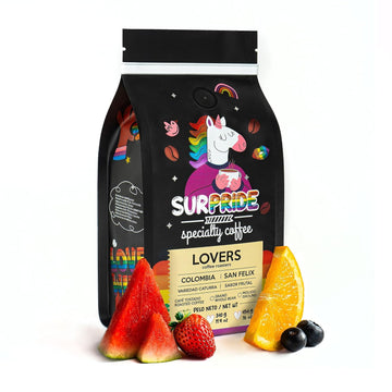 Surpride Specialty Coffee - Ground- Colombian Arabica Coffee with Fruity Flavors & Cocoa Nibs Aromas - 454g