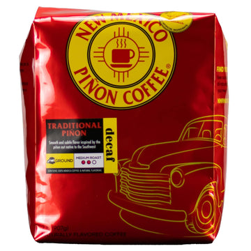 New Mexico Piñon Coffee Naturally Flavored Coffee (Traditional Piñon Ground Decaf, 2 pound)