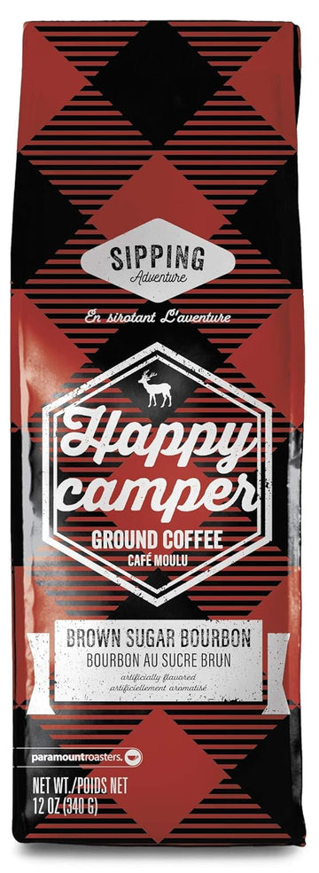 Paramount Roasters Ground Coffee (Happy Camper, Brown Sugar Bourbon, Flavored Coffee)