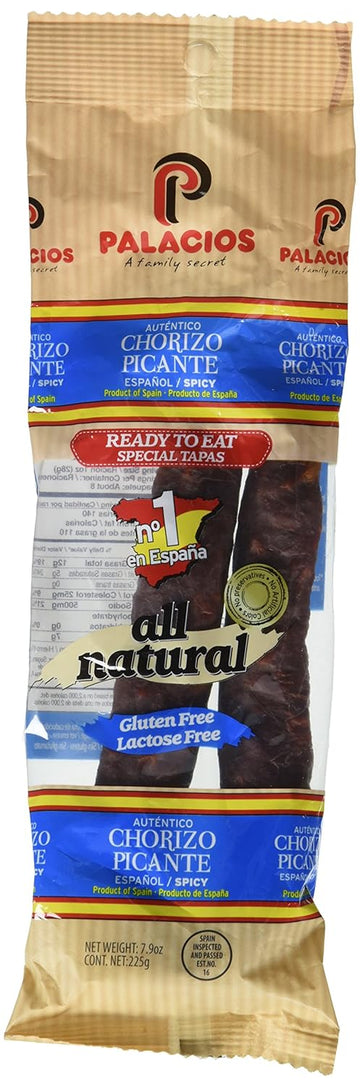 Palacios Hot Chorizo from Spain (1/2 lb sausage)