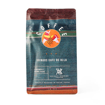 Gringos Cafe De Olla: Ground Coffee with Actual Cinnamon Stick and Piloncillo, 10 oz bag, Medium Roast