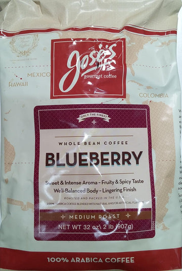 Jose's Blueberry 100% Arabica Whole Bean Coffee 32 oz