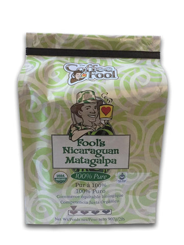 The Coffee Fool Organic Fair Trade Nicaraguan Matagalpa, Espresso, 2 Pound