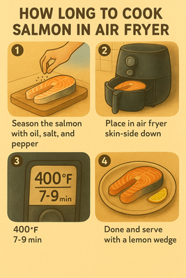 How Long to Cook Salmon in an Air Fryer? (Crispy, Juicy, and Done in Minutes!)