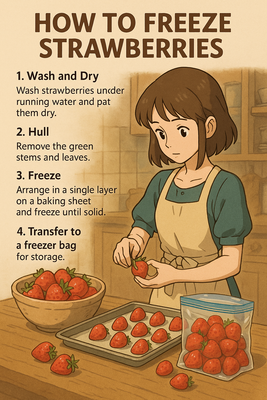 How to Freeze Strawberries Without Ruining Them (Easy Step-by-Step Guide)