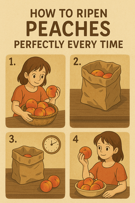How to Ripen Peaches Fast at Home (No Sunlight Needed!)