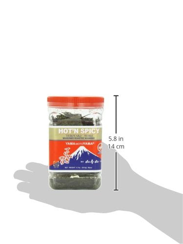 Yamamotoyama Teriyaki Nori Seaweed Hot and Spicy, 0.7-Ounce Bottles (Pack of 12)