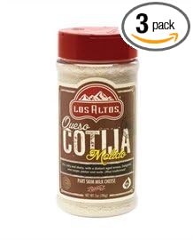 Queso Cotija Molido Los Altos Cheese Shaker TriPack 21 Oz