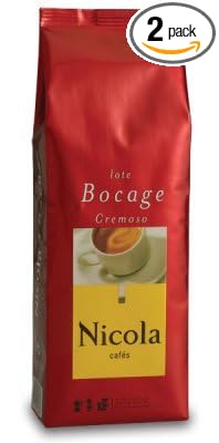 NICOLA Portuguese Ground Coffee (Espresso Grind) BOCAGE (Creamy) 8.8oz / 250 grams (Pack of 2)