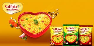 Saffola Spicy (Masala) Oats, Ready in 3 Minutes, 3 Different Flavors - Classic Masala, Peppy Tamato and Veggie Twist , Delicious Healthy Breakfast - Pack of 6 (3 Flavors Each)