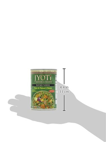 Jyoti Matar Paneer, 12 cans of 15 oz each, All Natural, Product of USA, Gluten Free, Vegetarian, BPA Free, Halal