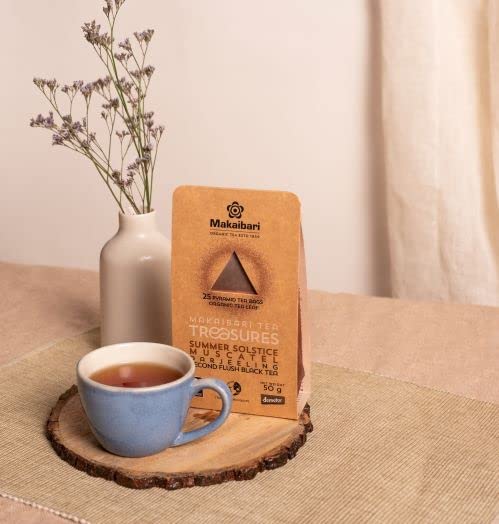 Makaibari Tea bundle with Darjeeling Peony White Tea Bags (25 Tea Bags) and Makaibari Darjeeling Second Flush Teabags (25 tea bags)