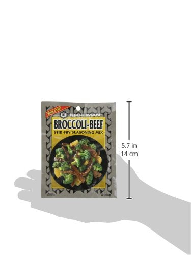 Kikkoman Stir Fry Seasoning Mix, Broccoli and Beef, 1-Ounce Packet (Pack of 24)
