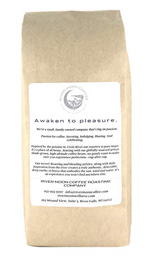 River Moon Coffee, Fade to Black Ground Coffee, Dark Roast, 16 Ounces, Extra Dark, Low Acidity, Non-GMO, Direct Trade, Fadernauts Blend