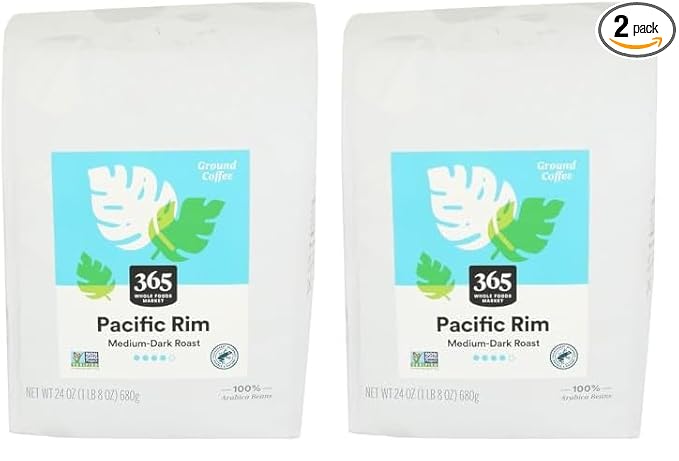 365 by Whole Foods Market, Pacific Rim Vienna Roast Ground Coffee, Dark Roast, 24 Ounce