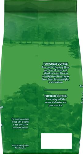 Green Mountain Coffee Roasters Half-Caff, 12 oz. Ground (Pack of 2)