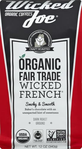 Wicked Joe Coffee Wicked French Ground, 12 oz, Red