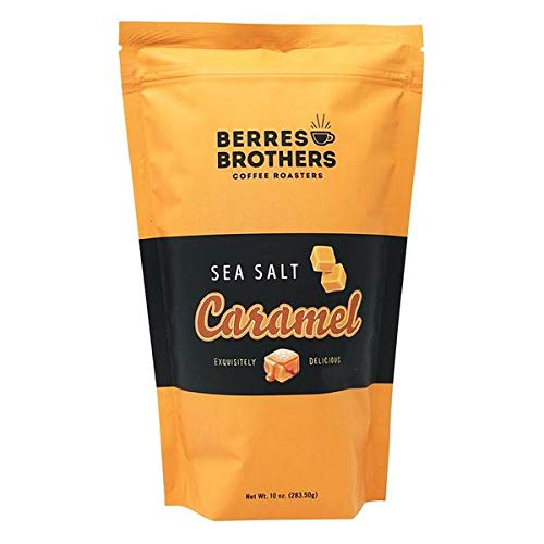 Berres Brothers Sea Salt Caramel Ground Coffee10 Ounce Bag Caramel Drizzle with a Pinch of Salt, Medium Roast, Caffeinated Flavored Coffee