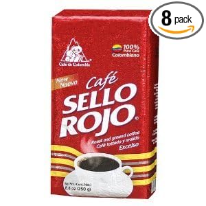 Sello Rojo Roast & Ground Coffee , 8.8 - ounce (250g) (Pack of 8)