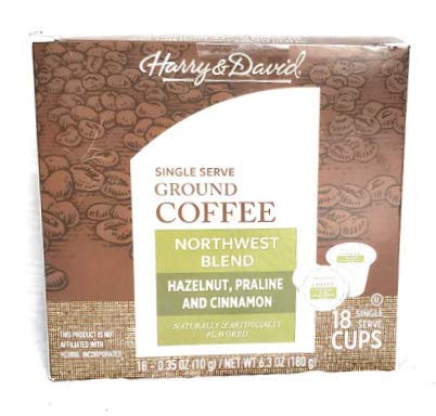 Harry & David Northwest Blend Single Serve Ground Coffee (Hazelnut, Praline and Cinnamon)