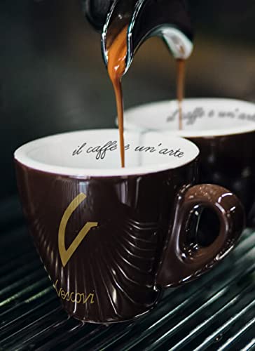 V Vescovi Espresso Intenso | Premium Italian Ground Espresso | Medium Roast | For Moka and Espresso Machines | 8.8oz/250g