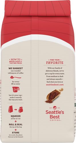 Seattle's Best Coffee Post Alley Blend Dark Roast Ground Coffee | 20 Ounce Bag (Pack of 2)