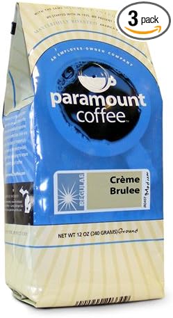 Paramount Roasters, Creme Brulee Flavored Ground Coffee, 12oz Medium Roast (Paramount Coffee Company)