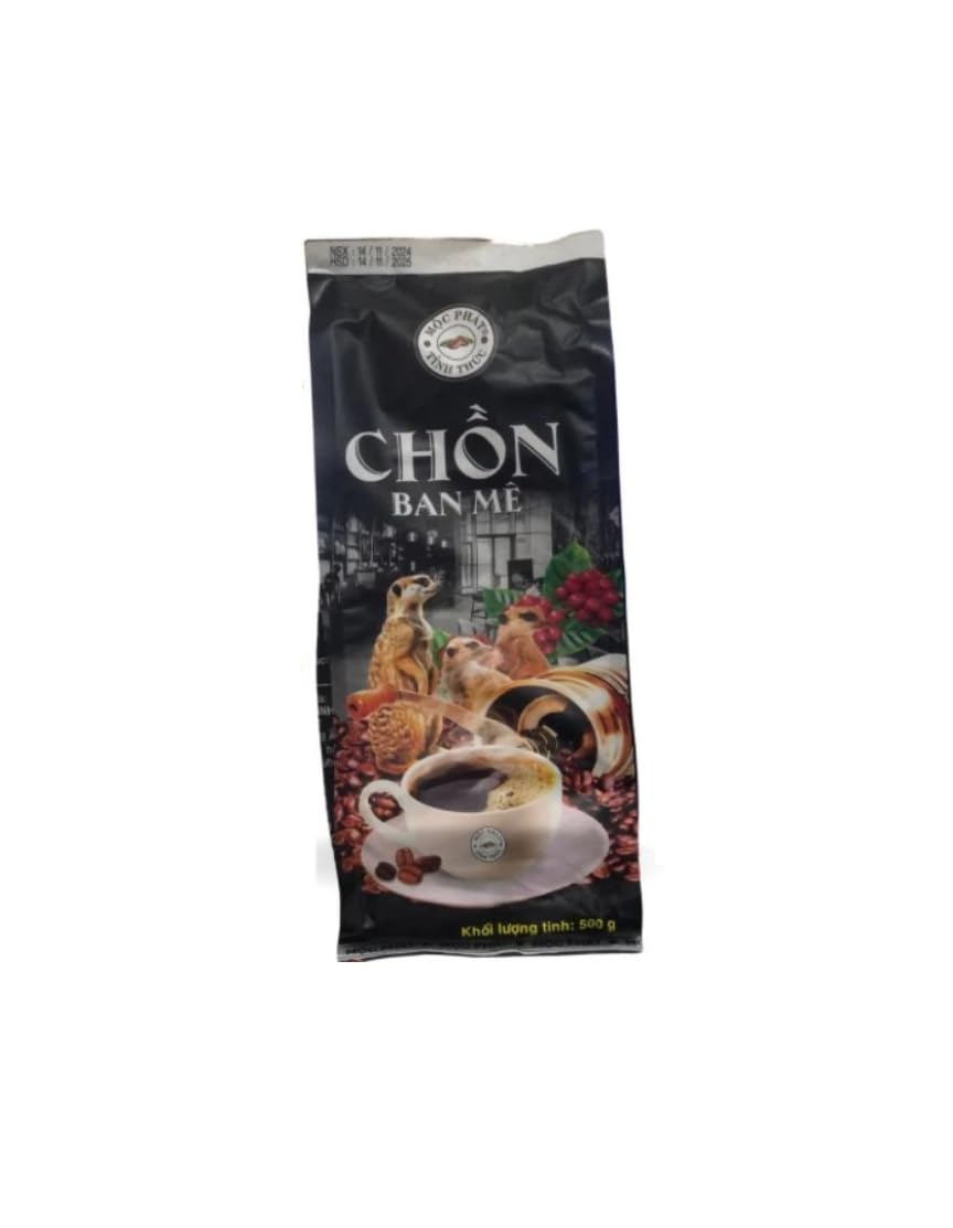 Chon Ban Me Vietnamese Ground Coffee, Premium Robusta, 500g Luwak Premium Robusta, Black Label Weasel Civet Cat, Rare