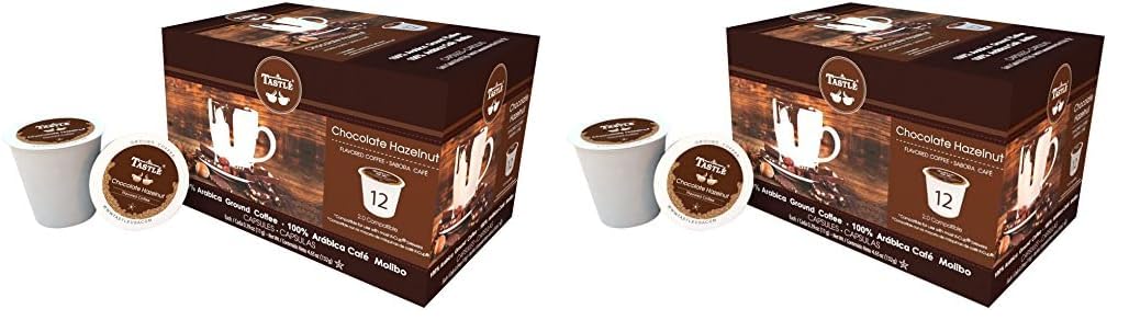 Cafe Tastlé Chocolate Hazelnut Single Serve Coffee, 12 Count (Pack of 2)