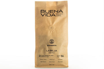 Buena Vida Speacialty Coffee - La Bella, Ground, Semi-Washed - Costa Rican Regenerative Coffee (12 oz)