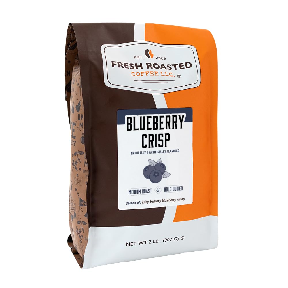 Fresh Roasted Coffee, Amaretto Flavored Coffee, 12 oz, Medium Roast, Kosher, Ground