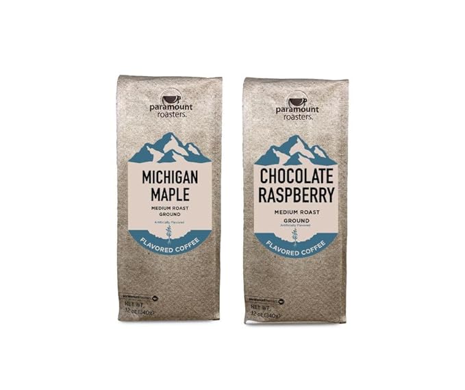 Chocolate Raspberry and Michigan Maple Grove Ground Coffee Bundle