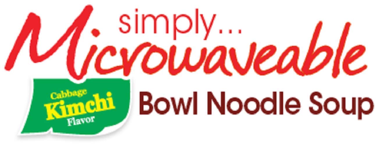 Nongshim Kimchi Instant Ramen Noodle Soup Bowl, 6 Pack, Korean Ramyun with Veggies, Microwaveable