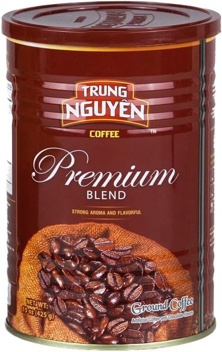 Trung Nguyen - Premium Blend Ground Coffee & Vietnamese Coffee Filter Bundle - 2 Items
