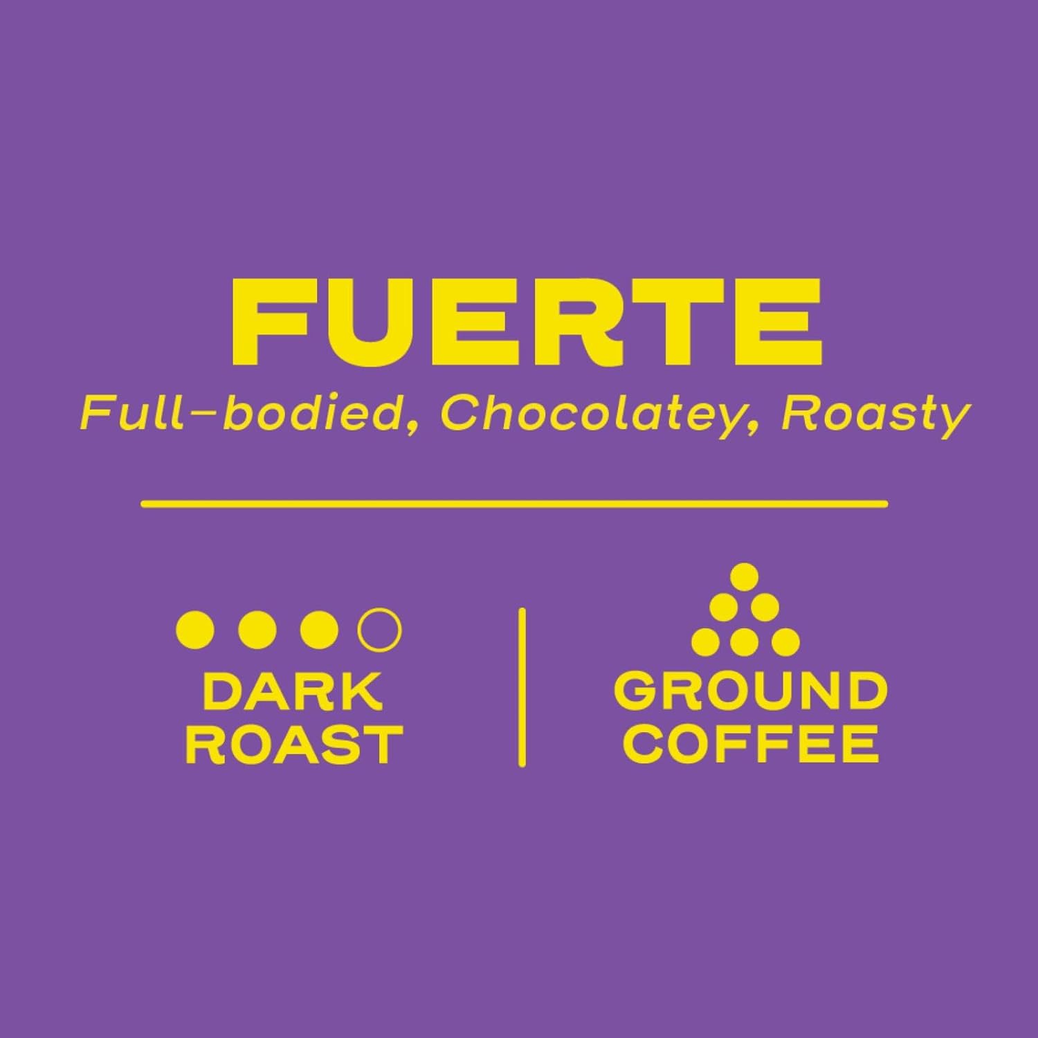 Sello Rojo, Fuerte Dark Roast Ground Coffee Bag, 10 oz