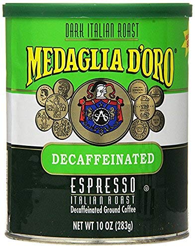 Medaglia D'Oro Italian Roast Decaffeinated Espresso Coffee, 10 Ounce (Pack of 3)