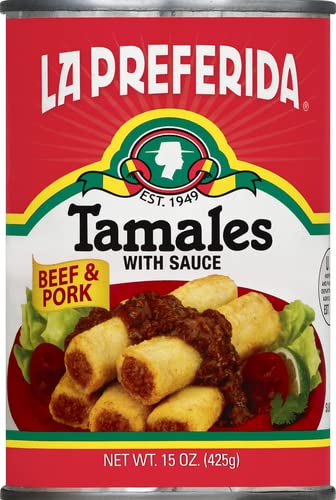 La Preferida Tamales Beef & Pork, 15 Oz (24)